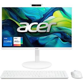 Acer Aspire C27 AIO Desktop | 27" Full HD IPS 120Hz Display | Intel Core i7-1355U | Intel Iris Xe Graphics | 16GB DDR4 | 1TB PCIe SSD | Wi-Fi 6 | Wireless Keyboard & Mouse | C27-1E13U7UNH-UR11