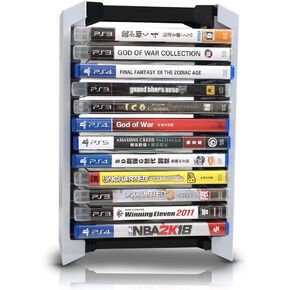 صندوق لعبة Heatfun PS5 ، برج التخزين الصلب والقوي متوافق مع ألعاب Series PS4/PS5/Xbox - حتى 12 لعبة