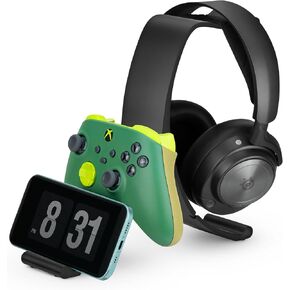 BRAINWAVZ Desktop Game Controller & Headphone Stand Hanger - Stylish, Minimalist Wave Design for PS5, Xbox, Switch, PC & Retro Gamepads (UGDS14)