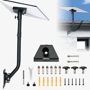 Starlink Gen 3 Mount, Adjustable Starlink Mounting Kit, Starlink Wall Mount with Starlink Gen 3 Pipe Adapter Wall /Roof Mount for Starlink Internet Kit Satellite