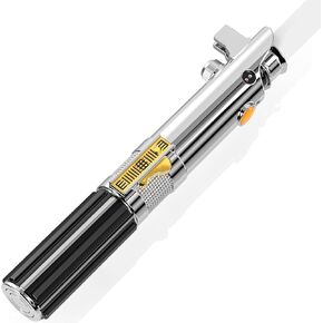 Pixel Dueling Lightsaber, Motion Control 39 Sets Sound Effects and 12 Colors Change, Smooth Swing Metal Handle Light Saber for Adults, Boys Cosplay Gifts (Pixel)