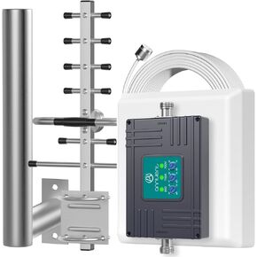 Cell Phone Signal Booster with Antenna Pole Mount