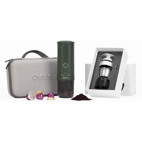 OutIn Nano Complete set Portable Espresso Machine with Double Shot Accessorries and Carry Bag