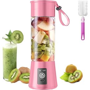 Personal Blender for Shakes and Smoothies - 2025 New Upgrade Cordless Portable Blender USB-C Rechargeable, 380Ml BAP Free Juice Cup, 6 Blades Freshly Squeezed for Picnic/Sprots, 20000Rpm/Min Speed