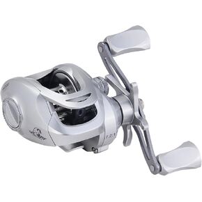 Fishing Reel SW Baitcast Baitcasting Reel Right Hand 7.2:1 Gear Ratio 22lb Max Drag 0.49lb Weight Metal Spool and Handle for Saltwater and Freshwater Bass