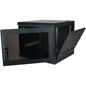 Vented Mesh Wall Enclosure, Front/Side Access, 11U, 23" H x 21″W X 20″D, Black