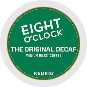 Eight O'Clock Original Blend Decaf Coffee, Medium Roast, Keurig® K-Cup® Pods, 24/Box (06425)