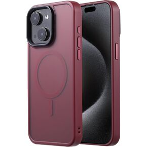 for iPhone 15 Plus&iPhone 14 Plus Phone Case Fits MagSafe 10FT Drop Resistant Matte Skin Feeling Back Cover for iPhone 15 Plus&iPhone 14 Plus Case，Black