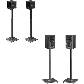 MOUNTUP Universal Speakers Stands Pair 34" to 43.3" Height Adjustable MU9138 Bundle MOUNTUP Universal Speaker Stands Pair 28.3" to 37.4" Height Adjustable MU9132-L
