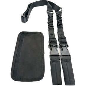 MCG Tactical Carabiner Gun Sling, 2-Point Quick Release Rifle Sling with HQ Steel Hooks, Adjustable 1.5" Nylon Strap Military-Grade Sling for Hunting Shooting, Heavy-Duty Tactical Weapon Sling