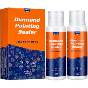 Diamond Painting Sealer,Painting Glue and Puzzle Glue with Sponge Head,5D Diamond Painting Glue and Jigsaw Puzzle Glue for Art Diamond Paint,120ML/4OZ,1 Pack