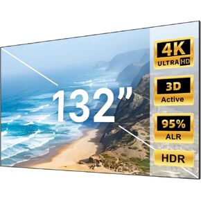 NothingProjector Projector Screen, 132 inch Seamless Lenticular, Ambient Ceiling Light Rejecting ALR, 4K UHD Fixed Frame 16:9, On Wall Mount Projection for Ultra Short Throw Projectors Laser TV