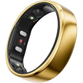RingConn Gen 2 Smart Ring (Gold, Size 6) Gen 2 Charger