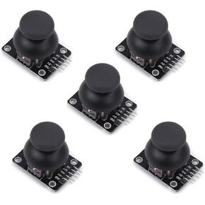 5 Packs Game Joystick Sensor, Game Controller Sensor, Joystick Breakout Module for Arduino and PS2