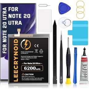 for Samsung Galaxy Note 20 Ultra Battery, 6200mAh (New Upgraded) Replacement Battery for Samsung Galaxy Note 20 Ultra 5G SM-N985 N986 N986U with Professional Repair Tool Kits