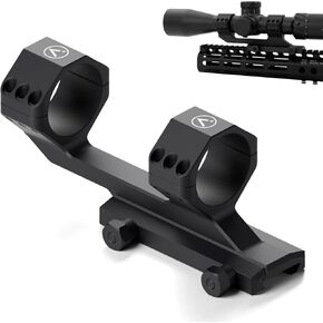 Cantilever Scope Mount - Picatinny Compatible, Offset Dual Ring One-Piece Riflescope Mounts, Lightweight Aluminum for Precision Shooting