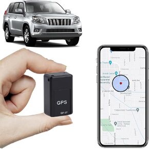 Mini GPS Tracker for Vehicles - Car GPS Trackers Portable Real Time Magnetic GPS Trackering Device, No Subscription/No Monthly Fee,Full Global Coverage Location Tracker for Kids,Trucks (GF07)