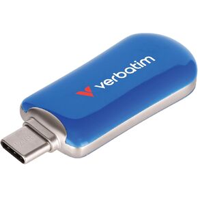 Verbatim 256GB Type C USB 3.2 Gen 1 Flash Drive USB-C Thumb Drive – Blue