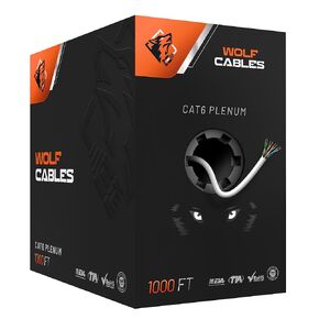 | Heavy-Duty CAT6 Plenum Cable 1000ft | UTP, 23AWG, 550MHz | DSX-8000 Certified | Stable & Remarkable Performance (Blue)