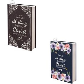 Rnyleeg قابلة لإعادة الاستخدام الأكمام يغطي 2 حزمة الأزهار كتاب الكتاب المقدس أغلفة للكتب المدرسية الكتب الكتب غلاف غلاف غلاف من الورقات ، النسيج جامبو