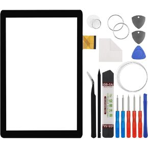 Touch Screen Panel Digitizer (Without LCD Display) Compatible with Visual Land Prestige Elite 10QH ME-10QH 10.1 inch with Tools