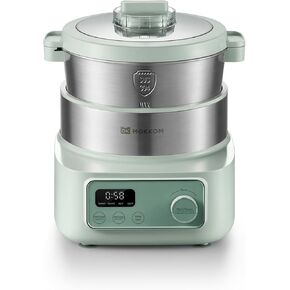 Electric Dough Maker with Proof Dough Function, Microcomputer Timing, 6.34Qt 304 Stainless Steel Bowl, Household Dough Maker Kitchen Flour Kneading Machine, Green