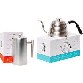 Barista Warrior French Press Coffee Maker & Gooseneck Kettle