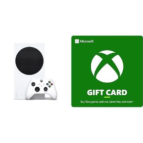 سلسلة Xbox Series S + 50 $ GIFIT CARD [الرمز الرقمي]