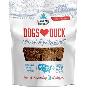 Farmland Traditions Filler Free Dogs Love Duck & Carrot Premium Jerky Treats. (2.5 lb)