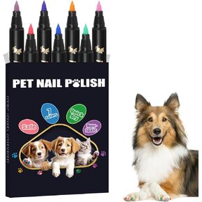 9 Colors Dog Nail Polish Pens Quick Dry,Dog Safe Nail Polish,Easy to Apply,Nail Polish Pens for Dogs Non Toxic,Dog Safe Paint for Paws,DIY Dogs Puppy Nails