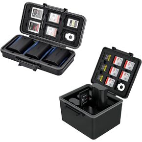 Camera Battery and Memory Card Case+Multi-Function Camera Battery Memory Card Storage Case