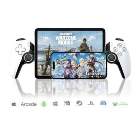 CROTRAIN Mobile Gaming Controller for iPhone/iPad/Android/Tablet/Switch/PS4/PC ، Gamepad اللاسلكي مع Hall Mownstick & Hall Trigger/Back Key/Turbo ، تدفق على PS5/PS4/Xbox/PC ، وحدة تحكم Cloud Gaming Controller