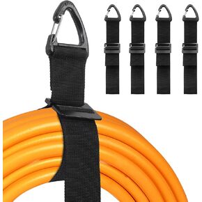 Extension Cord Holder Organizer - Extension Cord Hanger for Garage, Shed, RV, Van Tool Storage, Heavy Duty Gadgets for Men (4 Pack 20 Inch)