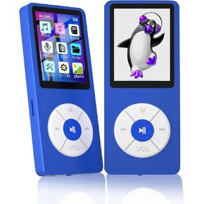 MP3 Player with 32GB TF Card,Built-in HD Speaker,Portable HiFi Music Player with Video/Voice Recorder/FM Radio/Photo Viewer/E-Book Player for Kids