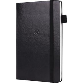 Smart Notebook, Smart Writing System, Smart notebook with hard cover, Smart writing system, lined pages and elastic closure, 13 x 21cm, Black