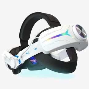 Head Strap Battery Pack for Meta Quest 3， with Extended 12000mah Battery Pack，with RGB Light(Compatible with Meta Quest 3S)