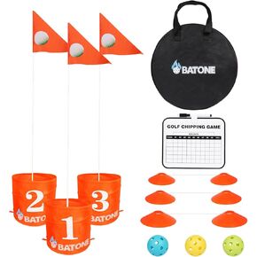 Golf Bucket Game for Kids and Adults - 6 Hole Portable, Durable, and Easy Setup - Great for Indoor/Outdoor Fun Parties and Family Gatherings