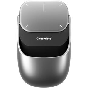 Cheerdots2 Bluetooth Detachable Air Mouse Touchpad Mouse with Voice Recording, Presentation Clicker Wireless Presenter Presentation Remote with Laser Pointer for Mac, Windows (Basic, Black)