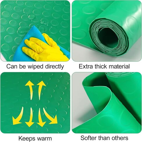 Bearded Dragon Tank Accessories, Reptile Terrarium Carpet Substrate for Leopard Gecko, Lizard, Iguana, Snake, Tortoise, Non-Adhesive Reptile Habitat Bedding(Black 79inch) in Kuwait