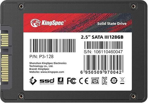 KingSpec 2TB 2.5" SATA SSD, SATA III 6Gb/s Internal Solid State Drive - 3D NAND Flash TLC, Compatible with Desktop/Laptop/All-in-one in Kuwait