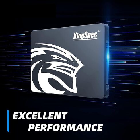 KingSpec 2TB 2.5" SATA SSD, SATA III 6Gb/s Internal Solid State Drive - 3D NAND Flash TLC, Compatible with Desktop/Laptop/All-in-one in Kuwait