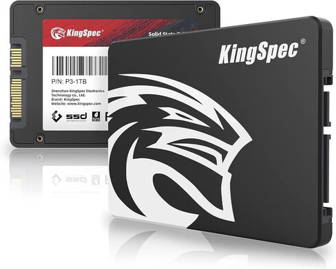 KingSpec 2TB 2.5" SATA SSD, SATA III 6Gb/s Internal Solid State Drive - 3D NAND Flash TLC, Compatible with Desktop/Laptop/All-in-one in Kuwait