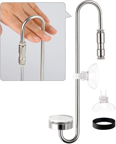 حوض Aquarium المقاوم للصدأ CO2 Dubfuser Atomizer مع صمام فحص متكامل ، DC300-25 in Kuwait