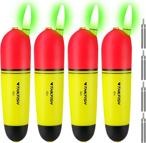 Thkfish Fishing Slip Bobbers ، Eva Foam Bobbers Night Fishing Slip Blox Lails for Fishing Catfish Bobbers proghortment ، 4in 6in 7in in Kuwait