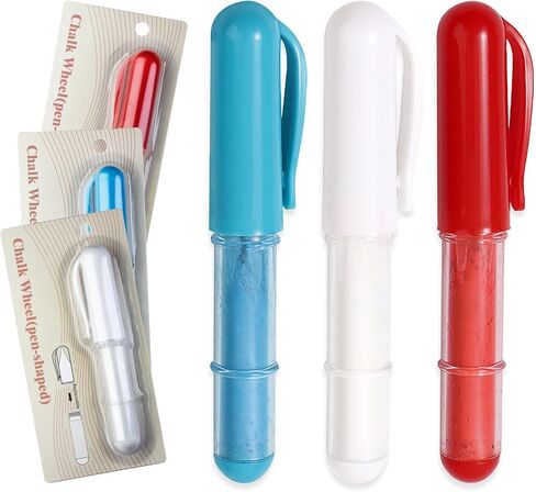 4PCS Sewing Chalk for Fabric, Wipeable and Washable Fabric Chalk for Sewing, Tailors Chalk for Fabric Etailed Marking on Fabrics, Cottons, Leathers - Blue, White, Red, Yellow in Kuwait