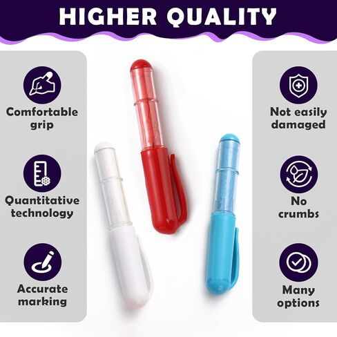4PCS Sewing Chalk for Fabric, Wipeable and Washable Fabric Chalk for Sewing, Tailors Chalk for Fabric Etailed Marking on Fabrics, Cottons, Leathers - Blue, White, Red, Yellow in Kuwait