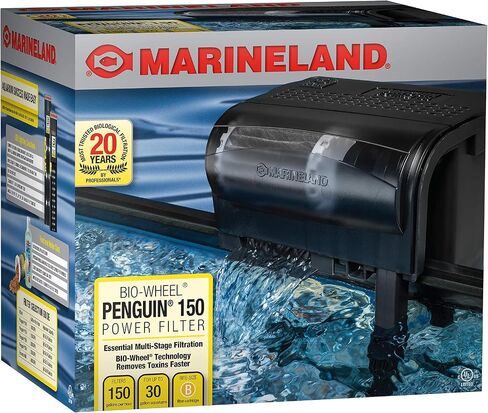 Marineland Penguin Bio-Wheel Power Filter 200 GPH, Multi-Stage Aquarium Filtration in Kuwait