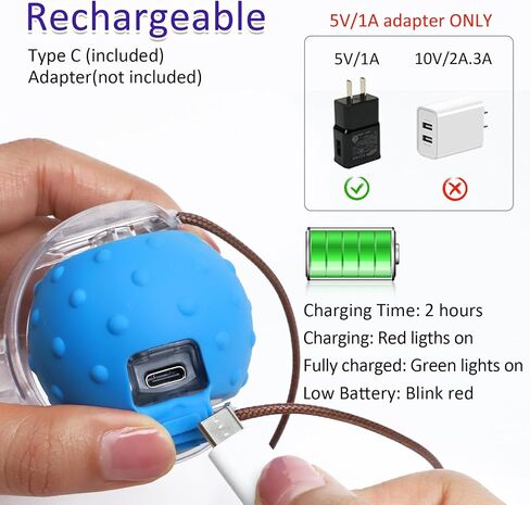 Interactive Cat Toys Ball for Indoor Cats Fast Rolling on Carpet, Chirping & Motion Activate Cat Toys (Red) in Saudi Arabia