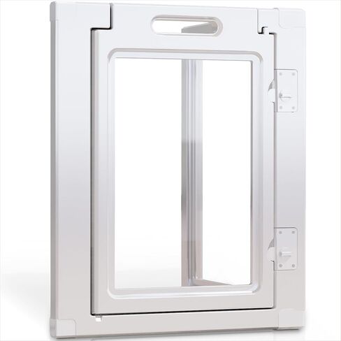 Clear Acrylic Plastic Dog Playpen Indoor,for Puppy Cat Rabbit Ferret Transparent Pet Pen,Easy Assemble Enclosure,Preferable for Small Dogs (12 Panels (White)) in Saudi Arabia