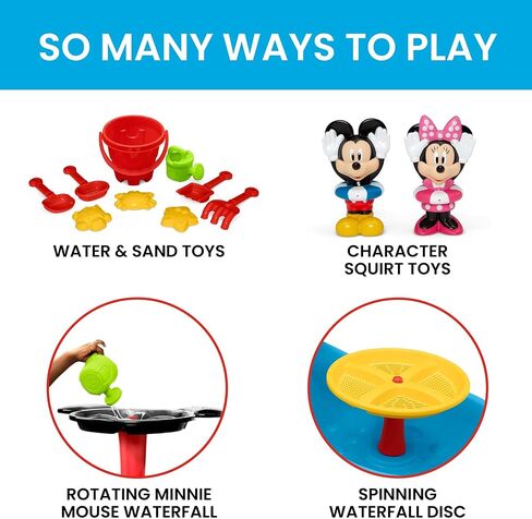 Spidey and His Amazing Friends Water Table by Delta Children| 3-Tier Water Play Table with 9-Piece Toy Set | Water Sensory Table + Summer Beach Toys for Outside Backyard for Toddlers Ages 2+, Blue in Saudi Arabia